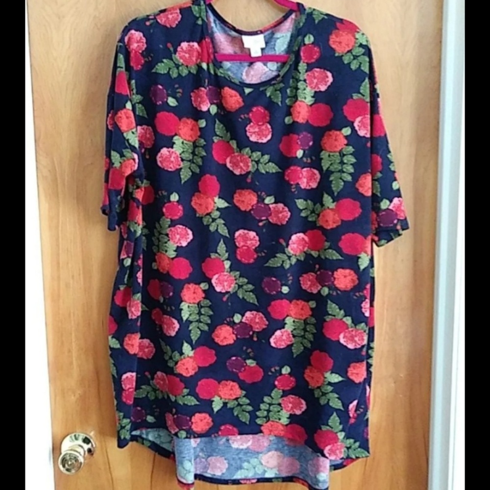Lularoe Navy with Flowers XL Irma